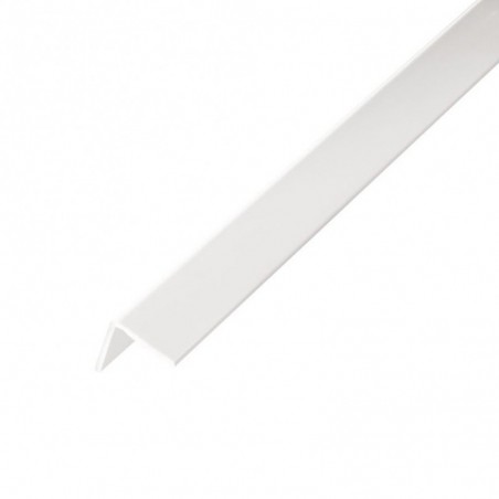 Lot De 20 Baguettes Angles PVC Blanc 2600 X 40 X 40 Mm