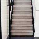 Lot de 2 bandes de chant rénovation d'escalier stratifié light grey 60 x 400 mm .