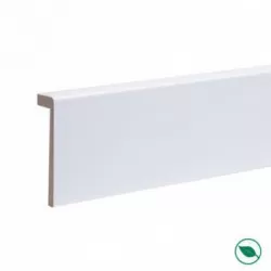 Lot de 5 surplinthes MDF revêtues blanc 2400 x 110 x 19 mm PEFC 70%