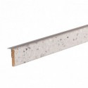 Profilé de transition rénovation d'escalier stratifié Terrazzo Grey 1300 x 56 x 12 mm