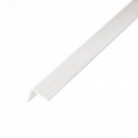 Lot de 20 baguettes angles PVC blanc 2600 x 20 x 20 mm