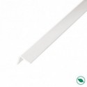 Lot de 20 baguettes angles PVC blanc 2600 x 15 x 15 mm
