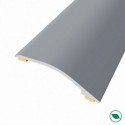 barre de seuil adhésive différence niveau aluminium coloris (25) acier Long 90 cm larg 3,8cm Ht 1,2cm