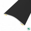 barre de seuil adhésive différence niveau aluminium coloris (20) noir Long 90 cm larg 3,8cm Ht 1,2cm