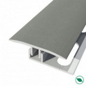 barre de seuil + base joint dilatation aluminium coloris (07) Brossé Long 90 cm larg 3,5cm Ht 1cm