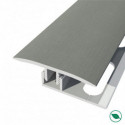 barre de seuil + base joint dilatation aluminium coloris (07) Brossé Long 90 cm larg 3,5cm Ht 1,4cm