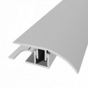 barre de seuil + base différence niveau aluminium coloris (03) argent Long 90 cm larg 3,9cm Ht 1,4cm