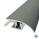 barre de seuil + base différence niveau aluminium coloris (07) brossé Long 90 cm larg 3,9cm Ht 1,4cm