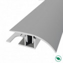 barre de seuil + base différence niveau aluminium coloris (25) acier Long 90 cm larg 3,9cm Ht 1,4cm