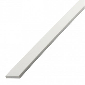 Lot de 20 champlats PVC blanc 2600 x 50 x 2 mm