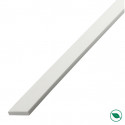 Lot de 20 champlats PVC blanc 2600 x 50 x 2 mm