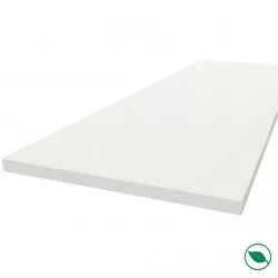 Plan de travail stratifié HPL blanc 3000 x 650 x 38 mm FSC