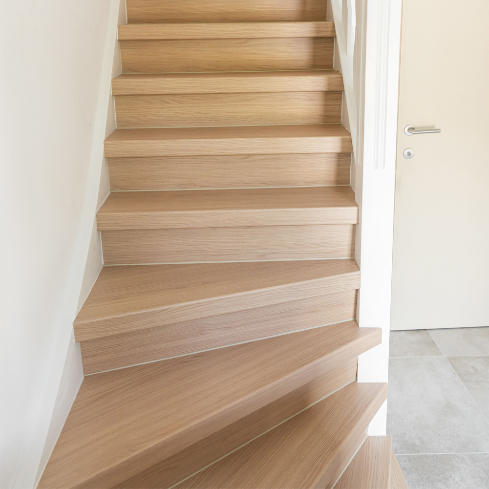 Escalier quart tournant en bois